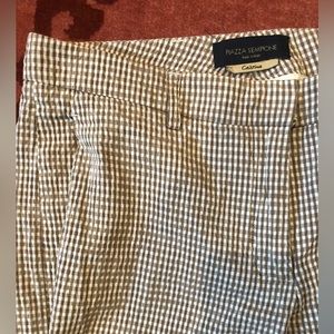 Piazza Sempione Christina Tan White Trousers Pants IT 40, US 4